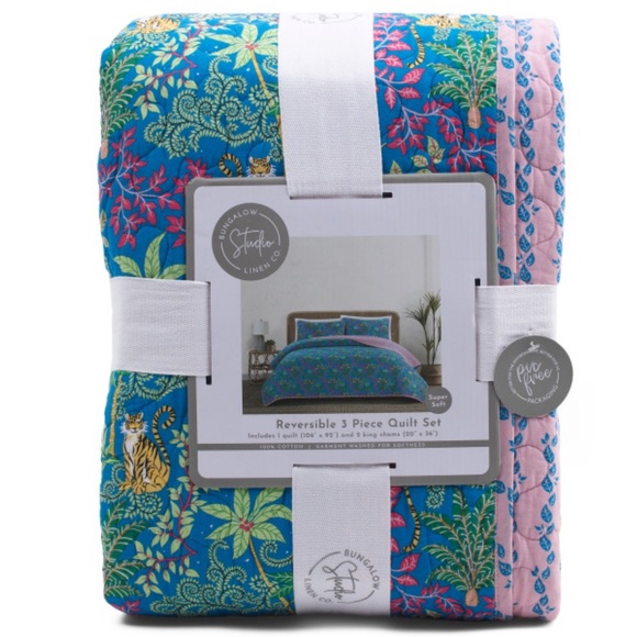 BUNGALOW STUDIO
Twilight Tiger Jungle Cotton Quilt Set - Picture 1 of 1